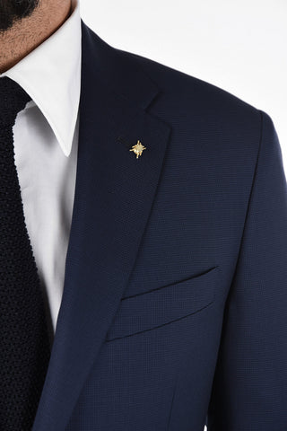 CC COLLECTION pin check side vents 2-button RIGHT suit