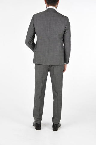 CC COLLECTION pin check side vents 2-button RIGHT suit