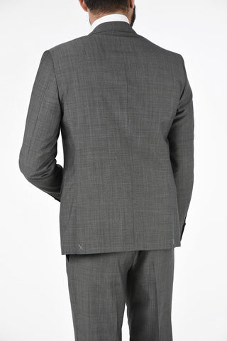 CC COLLECTION pin check side vents 2-button RIGHT suit
