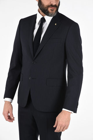 CC COLLECTION pinstriped side vents 2-button RIGHT suit