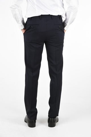 CC COLLECTION pinstriped side vents 2-button RIGHT suit