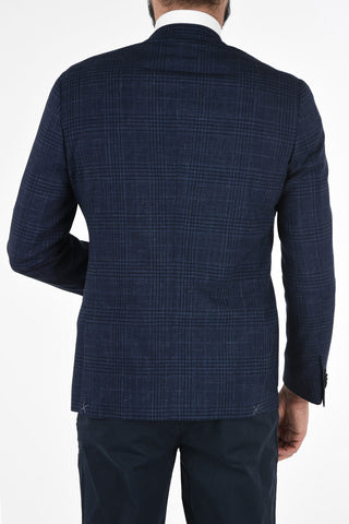 district check 2-button half-lined GATE blazer