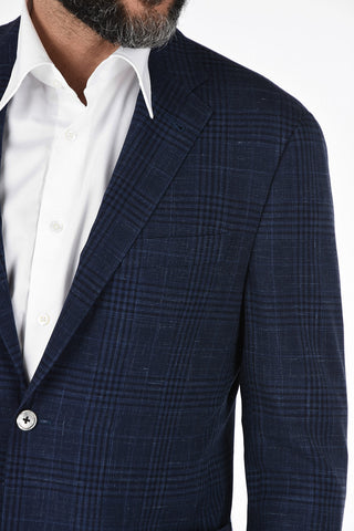 district check 2-button half-lined GATE blazer