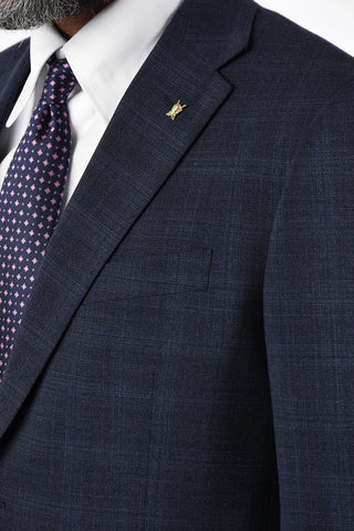 CC COLLECTION check side vents 2-button RIGHT suit