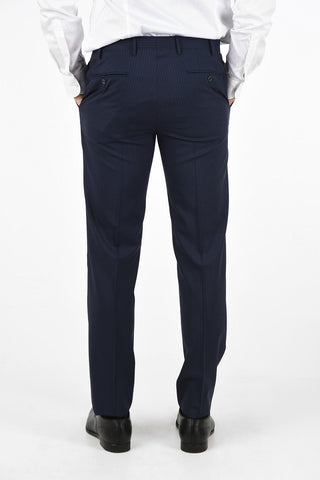 CC COLLECTION pinstriped side vents 2-button RIGHT suit