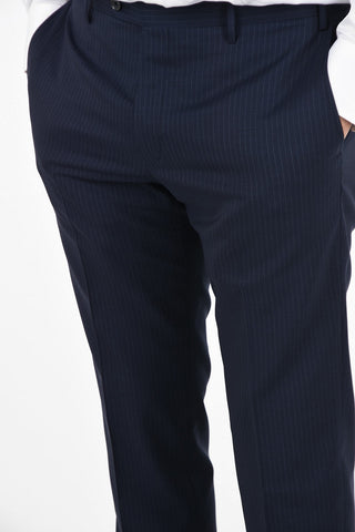 CC COLLECTION pinstriped side vents 2-button RIGHT suit