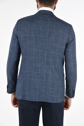 CC COLLECTION district check side vents 2-button half-lined RIGHT blazer
