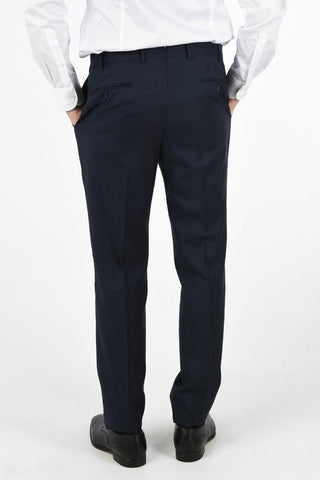 Tone-on-tone windowpane check side vents 2-button MANTUA suit