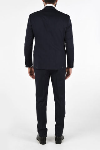 CC COLLECTION  tone/tone pinstriped side vents 2-button RIGHT suit