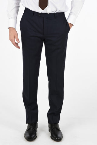 CC COLLECTION  tone/tone pinstriped side vents 2-button RIGHT suit