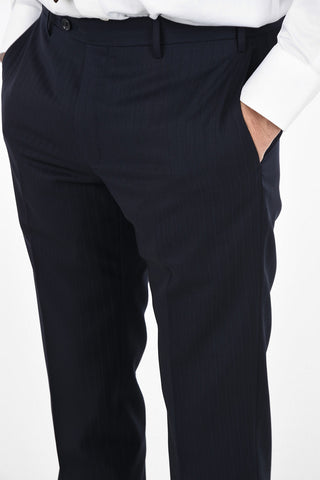 CC COLLECTION  tone/tone pinstriped side vents 2-button RIGHT suit