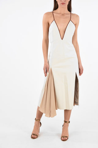 Leather Spaghetti Strap Dress