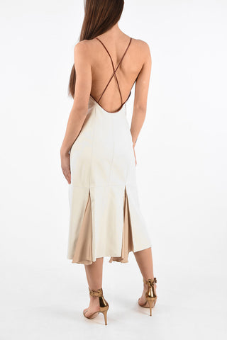 Leather Spaghetti Strap Dress
