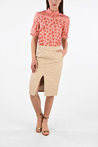 Leather 2 Pocket Pencil Skirt