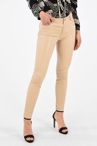 Leather Slim Fit Pants