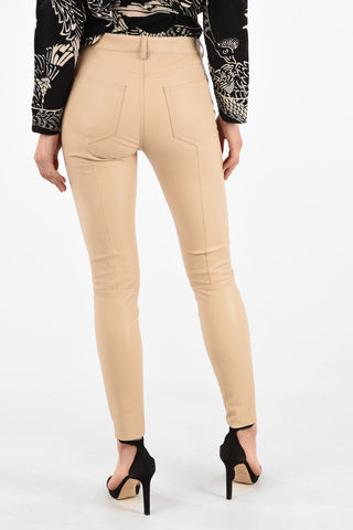Leather Slim Fit Pants