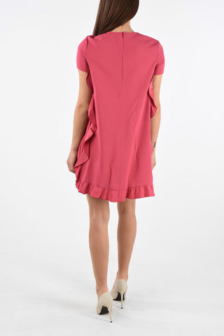 Vestito Drappeggiato a Maniche Corte