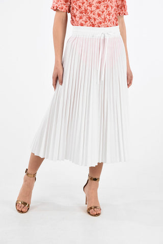 Accordion Skirt with Waist Drawstring Closure
