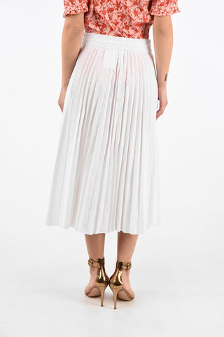 Accordion Skirt with Waist Drawstring Closure