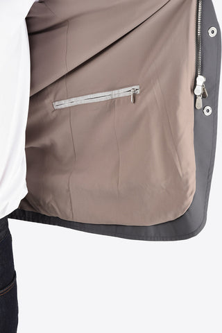 Windbreaker with Removable Hood