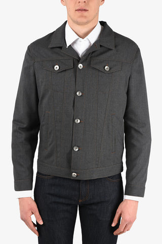 Wool Half Lining Overshirt