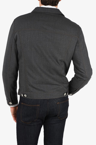 Wool Half Lining Overshirt