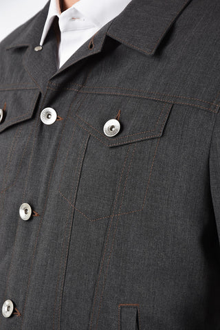 Wool Half Lining Overshirt