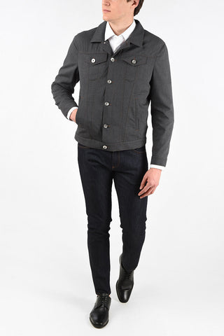 Wool Half Lining Overshirt
