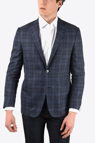 giacca a 2 bottoni GATE windowpane check due spacchi