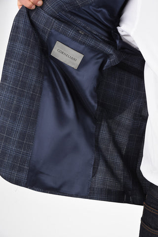 giacca a 2 bottoni GATE windowpane check due spacchi