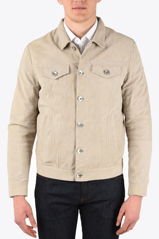 Ripped Suede Overshirt