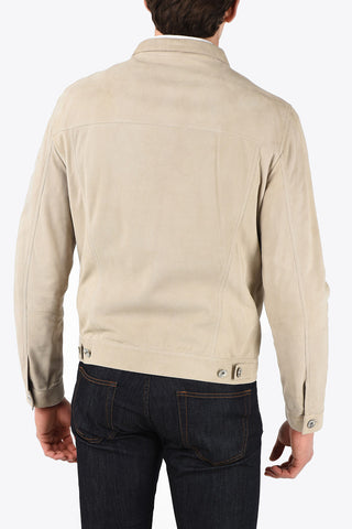 Ripped Suede Overshirt
