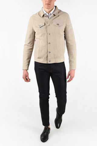 Ripped Suede Overshirt