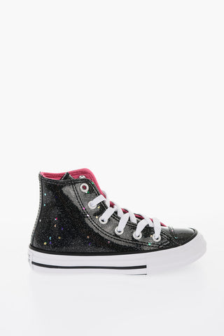 ALL STAR Glitter High-top Sneakers with Stars