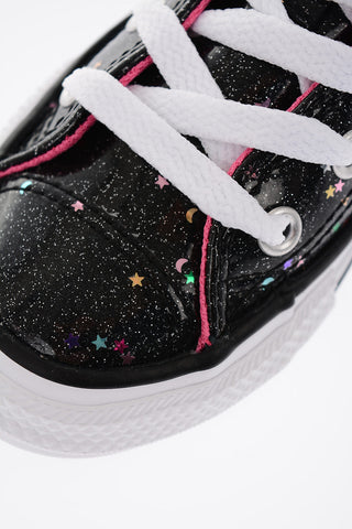 ALL STAR Glitter High-top Sneakers with Stars