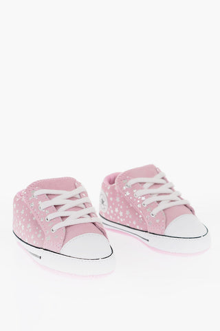 ALL STAR Suede Leather Sneakers with Touch Strap Closure