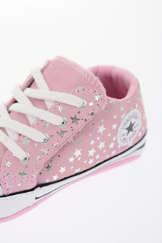 ALL STAR Suede Leather Sneakers with Touch Strap Closure
