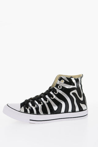 ALL STAR Faux Leather High-Top Sneakers