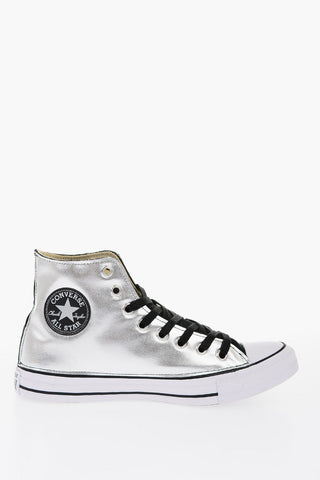 ALL STAR Faux Leather High-Top Sneakers