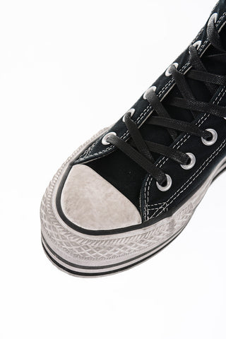 ALL STAR Vintage Effect  Fabric Platform Sneakers