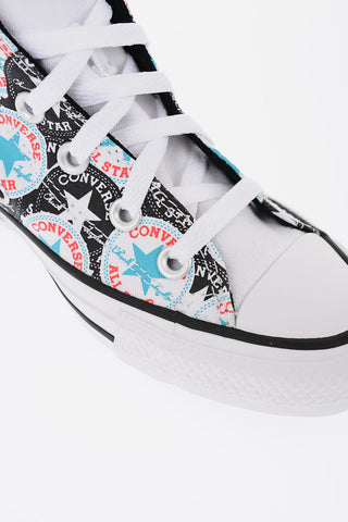 ALL STAR All Over Logo High-Top Sneakers