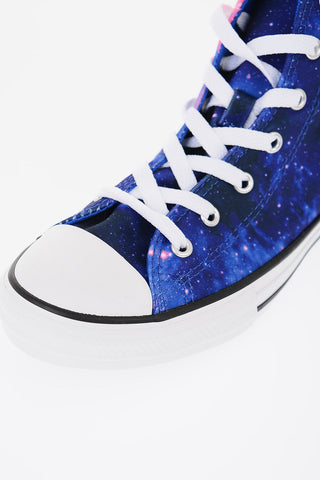 ALL STAR Tie Dye Effect High-Top Sneakers