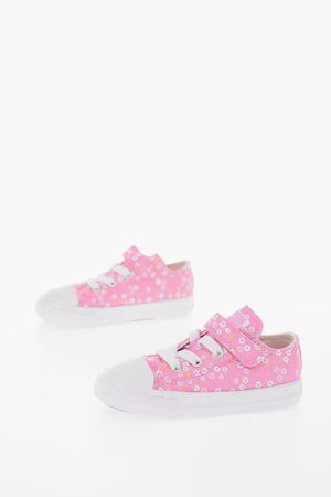 ALL STAR Floral-Print Sneakers with Touch Strap Closure