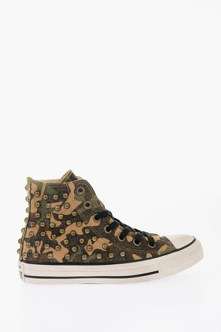 ALL STAR Studded Camouflage High-top Sneakers
