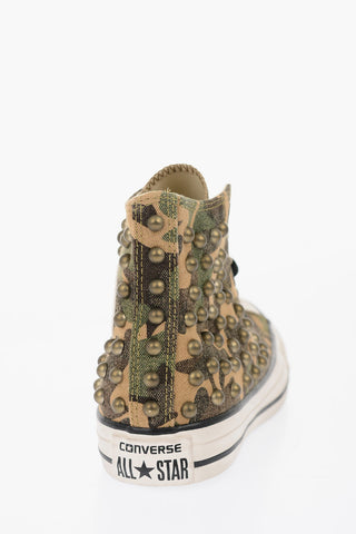 ALL STAR Studded Camouflage High-top Sneakers