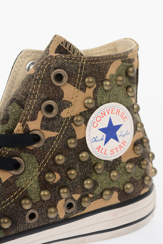 ALL STAR Studded Camouflage High-top Sneakers