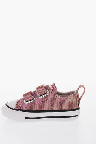 ALL STAR Sneakers in Lurex con Chiusura in Velcro