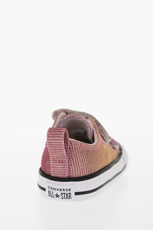 ALL STAR Sneakers in Lurex con Chiusura in Velcro