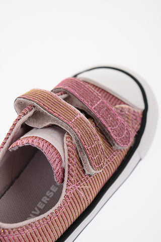 ALL STAR Sneakers in Lurex con Chiusura in Velcro