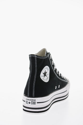ALL STAR Platform Sneakers Alte con Borchie 5cm